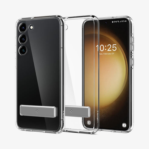 ACS05622 - Galaxy S23 Ultra Case Ultra Hybrid S in crystal clear showing the back